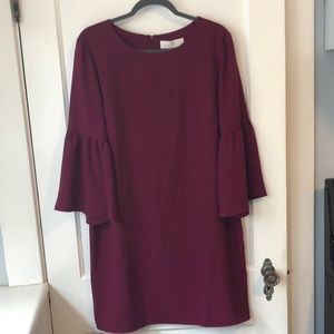 Amanda Uprichard Ruffle Sleeve Dress